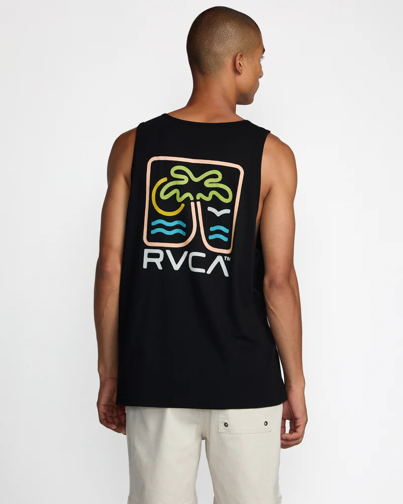 RVCA Men's Happy Hour Tank - Black 1