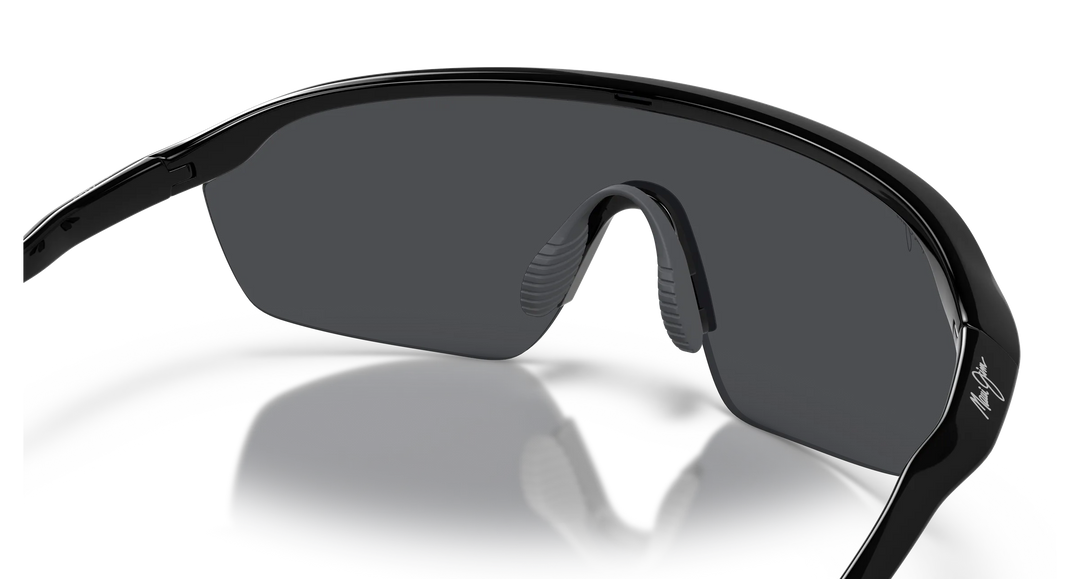Maui Jim Miona Polarized Sunglasses - Shiny Black/Neutral Grey 6