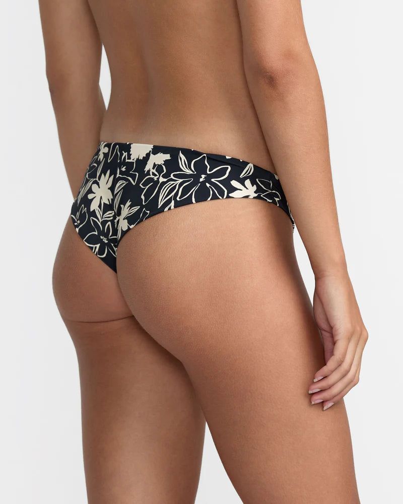 RVCA Women's Days Like These Bikini Bottoms - Rvca Black Floral 1