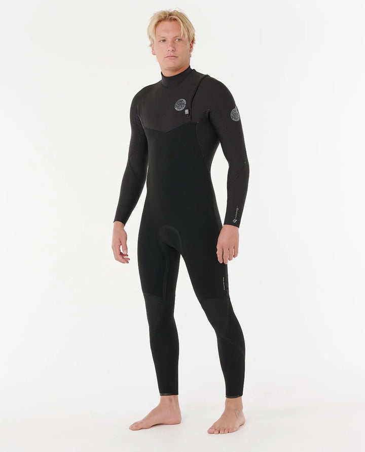 Ripcurl Men’s Flashbomb Pro 4/3 Zip Free Wetsuit - Black 1