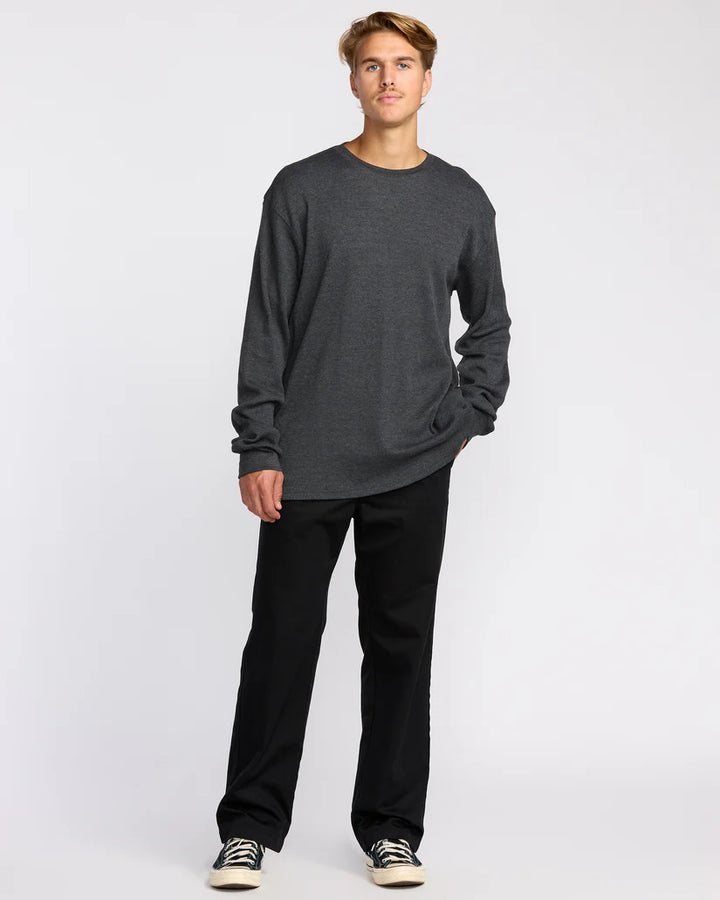 Billabong Men’s Essential Thermal Top - Black heather 3