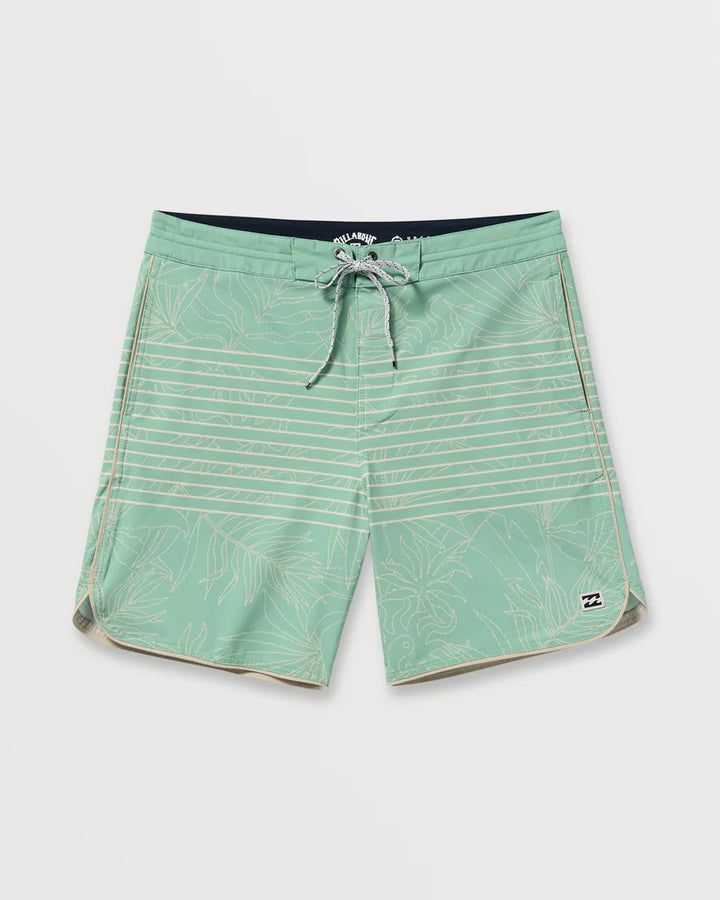 Billabong Men’s 73 Lo Tides 18" Boardshorts - Mist Green 