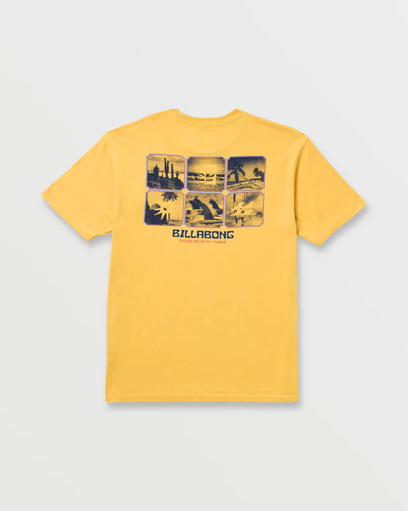 Billabong Men's Window Premium Tee - Vintage Gold 3
