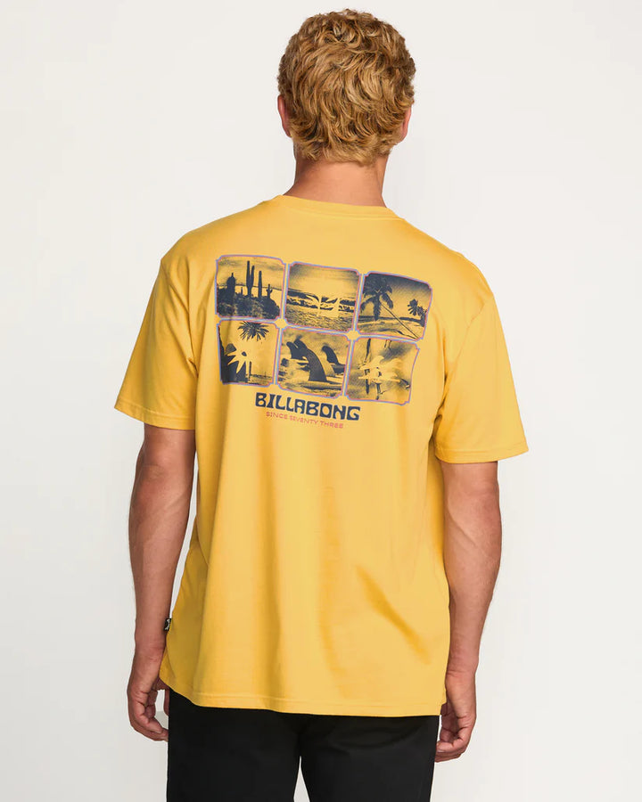 Billabong Men's Window Premium Tee - Vintage Gold 1