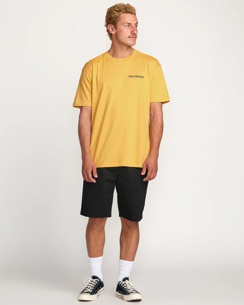 Billabong Men's Window Premium Tee - Vintage Gold 4