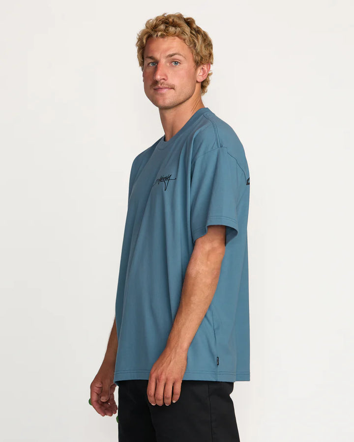 Billabong Men’s Bracket Script OG Tee - Carolina Blue 5