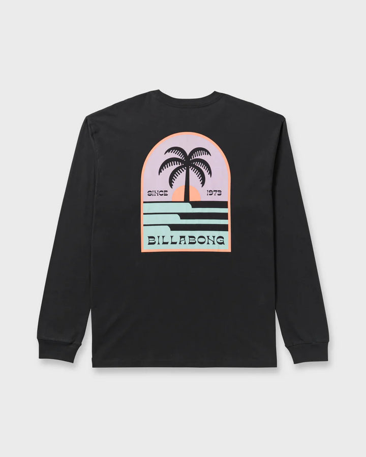 Billabong Men’s Portal Regular Long Sleeve - Washed Black 7