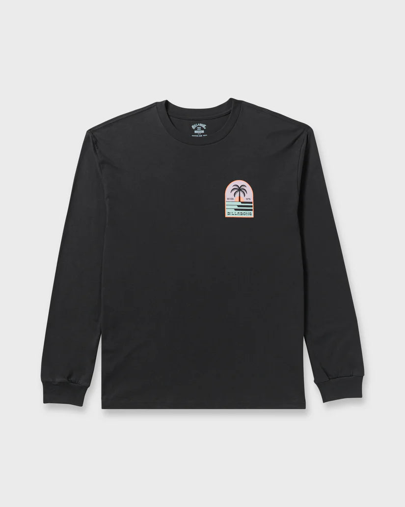 Billabong Men’s Portal Regular Long Sleeve - Washed Black 6