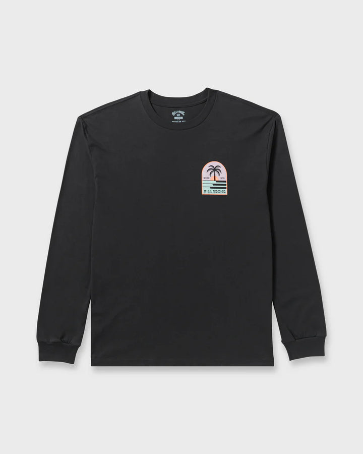 Billabong Men’s Portal Regular Long Sleeve - Washed Black 6