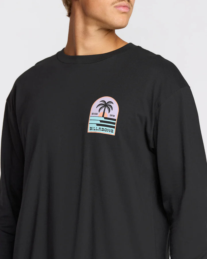 Billabong Men’s Portal Regular Long Sleeve - Washed Black 4