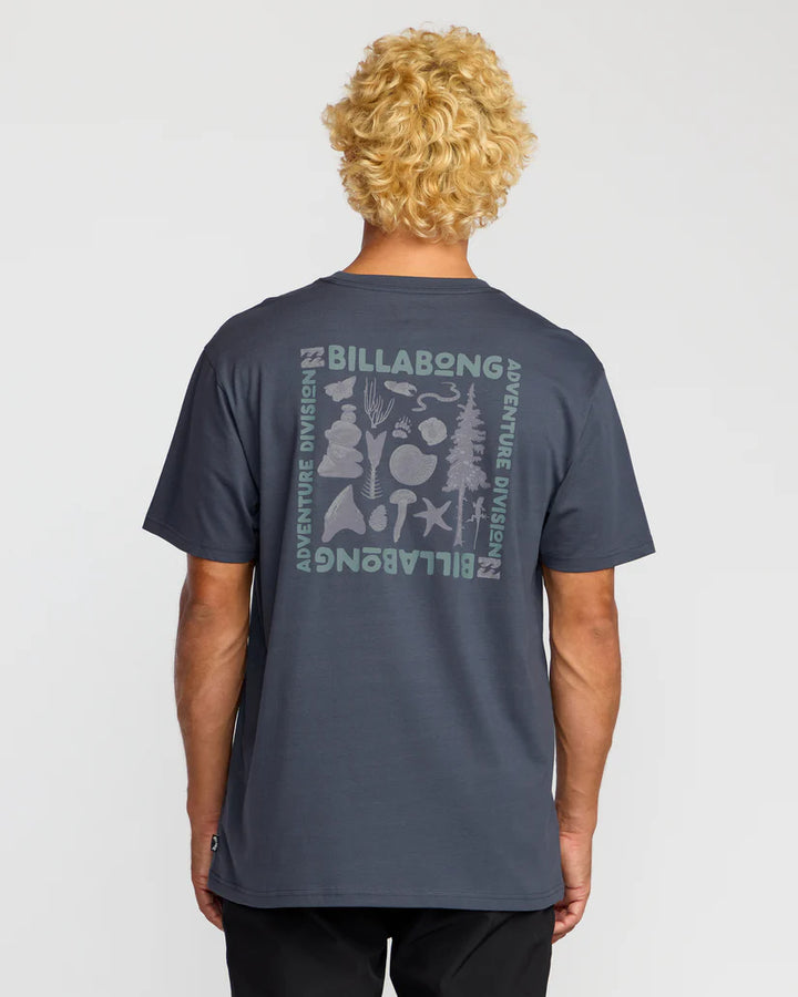Billabong Men’s Trail A/Div Tee - Midnight Blue 1