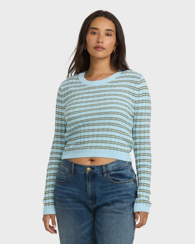 Billabong Women’s Clare Sweater - Misty Blue 1