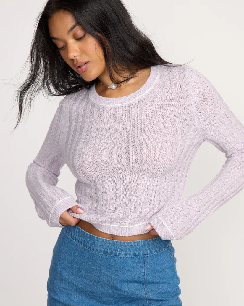 Billabong Women's Clare Sweater - Violet Ice 6