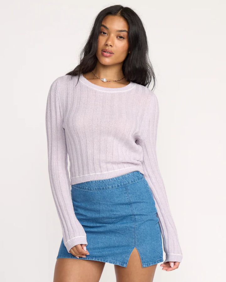 Billabong Women's Clare Sweater - Violet Ice 2