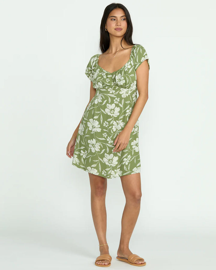 Billabong Fall For You Dress - Ranger Green 2