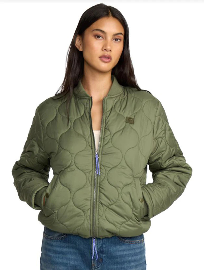 Billabong Women's Cuesta Bomber Jacket - Hunter 
