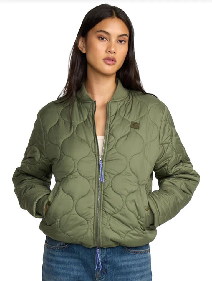 Billabong Women's Cuesta Bomber Jacket - Hunter 