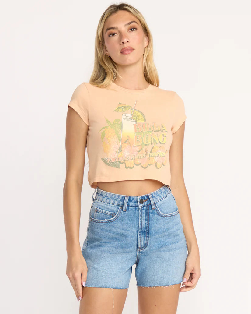 Billabong Women's Vacay Awaits Tee - Sunstone 