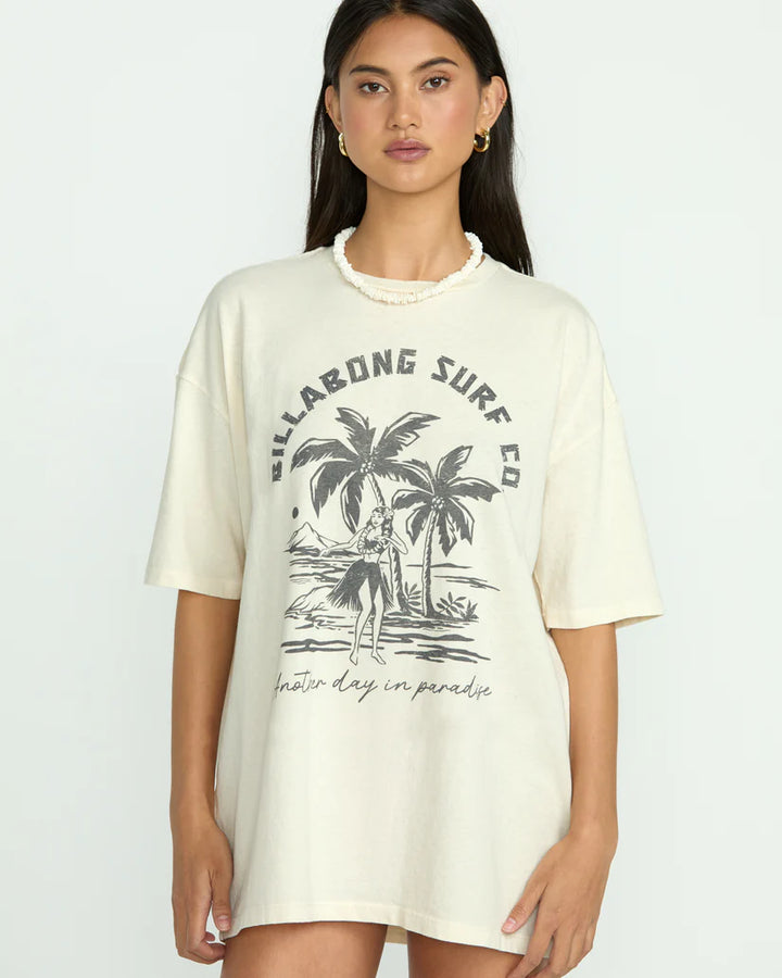 Billabong Women's This Is Tropical Tee - Whitecap 5
