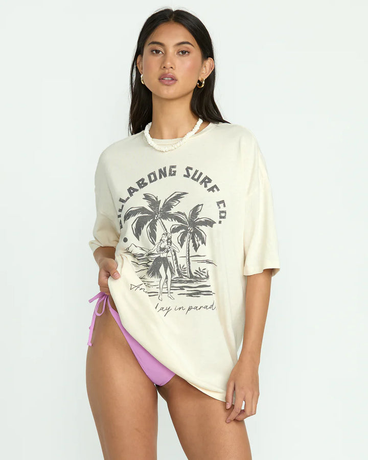 Billabong Women's This Is Tropical Tee - Whitecap 1