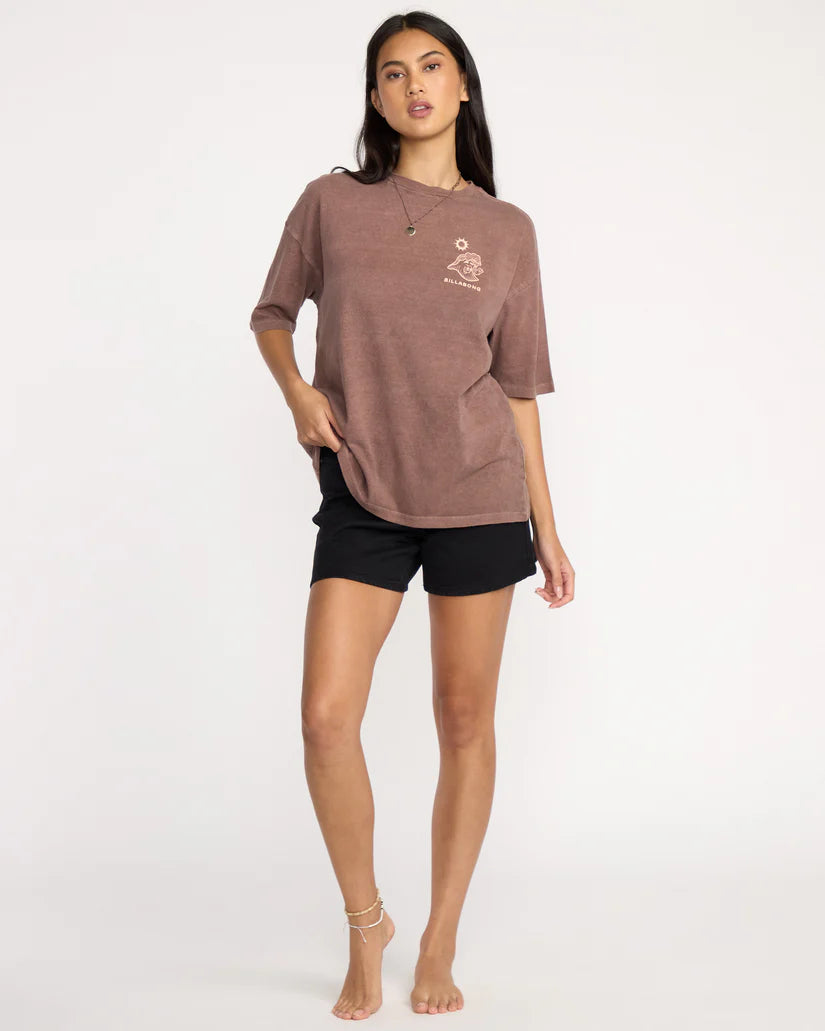 Billabong Women’s The Great Waves Tee - Espresso 4