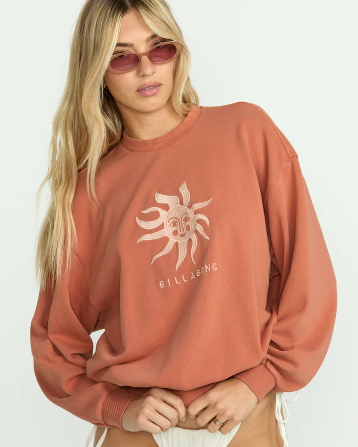 Billabong Women's Bright Sun Kendal Crew - Kiss The Earth 4
