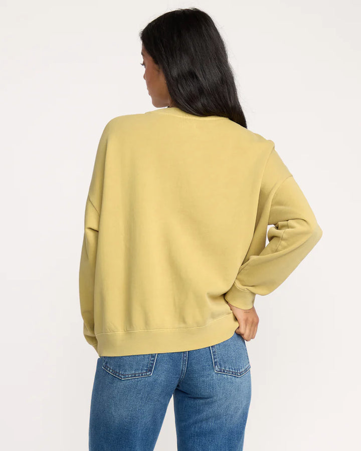 Billabong Women's Echo Crew Sweatshirt - Light Olive 2