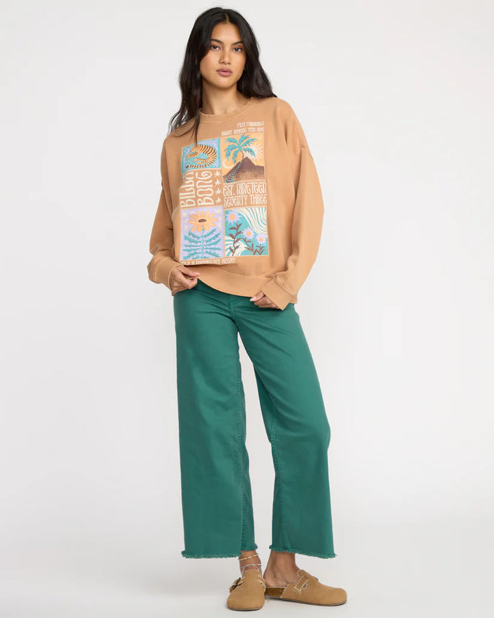 Billabong Women's Echo Crew Sweatshirt - Dusty Trails 4