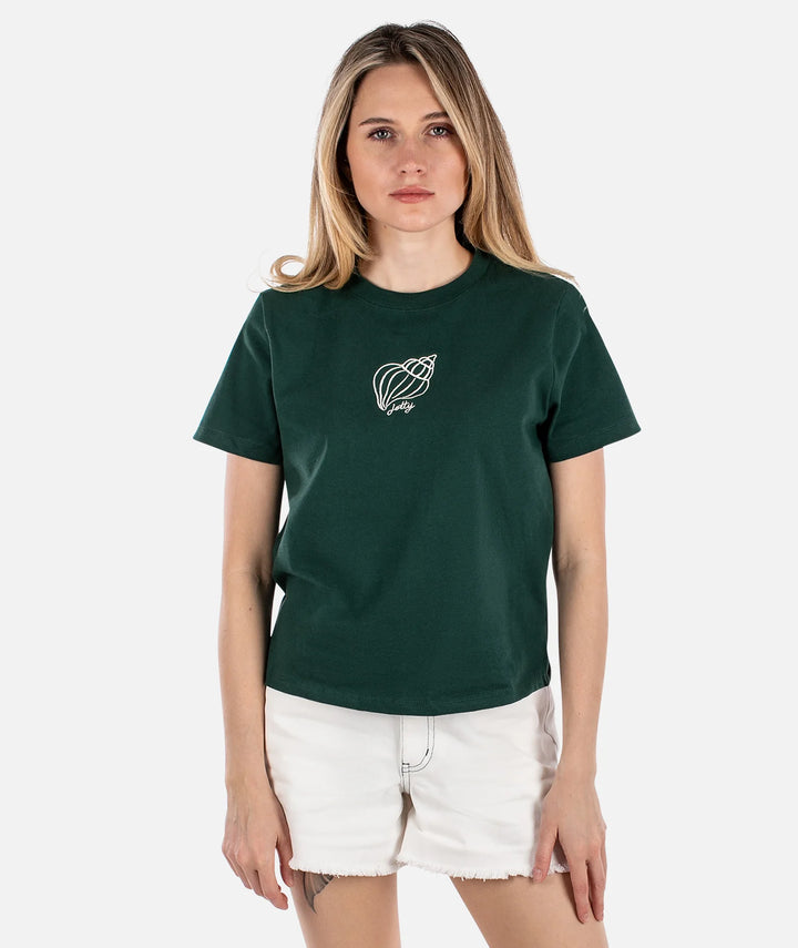 Jetty Women’s Mollusca Tee - Forest Green
