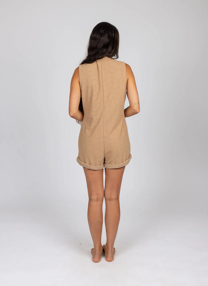 Rusty Women's Sanibel Romper tan 2