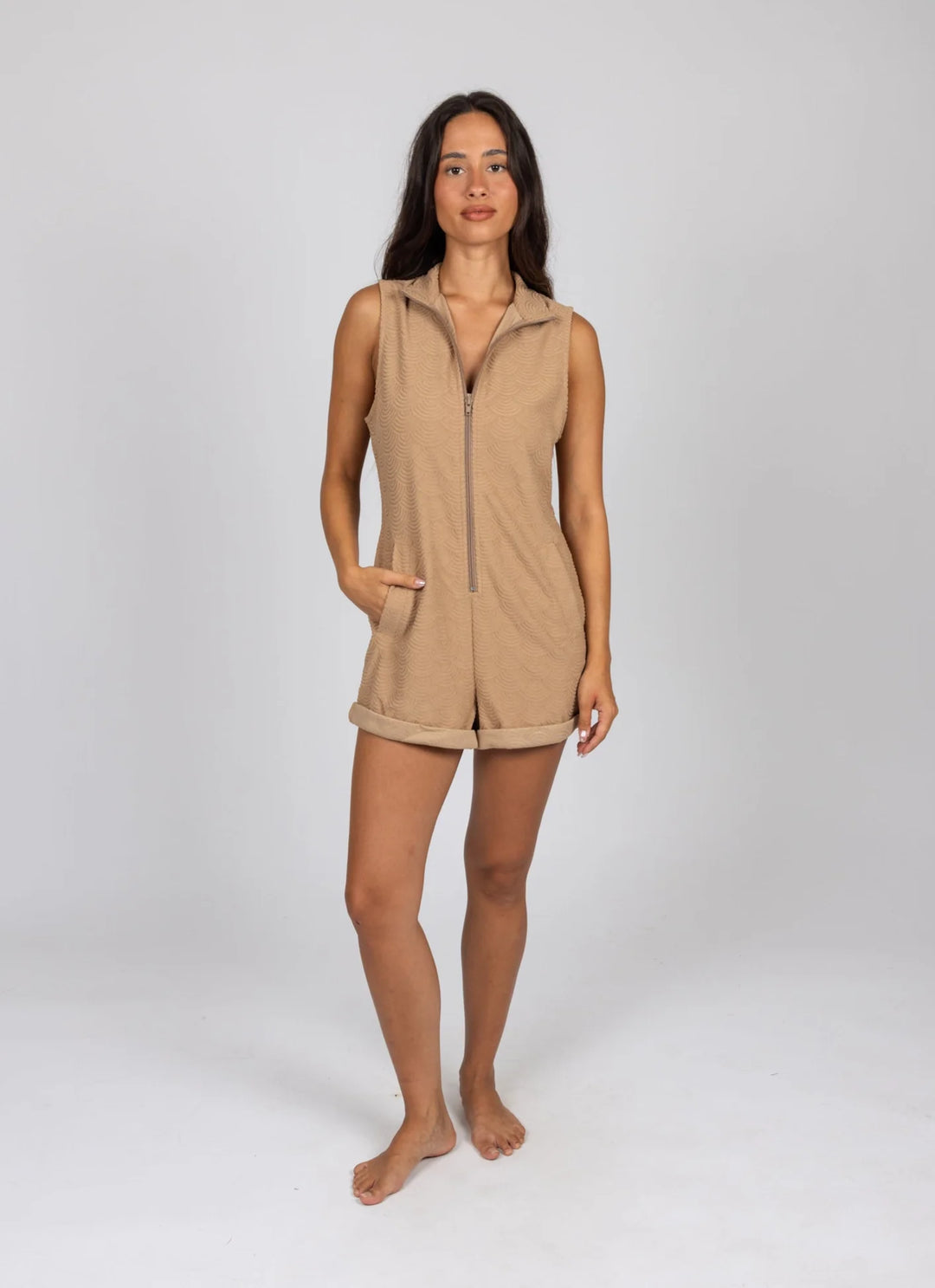 Rusty Women's Sanibel Romper tan