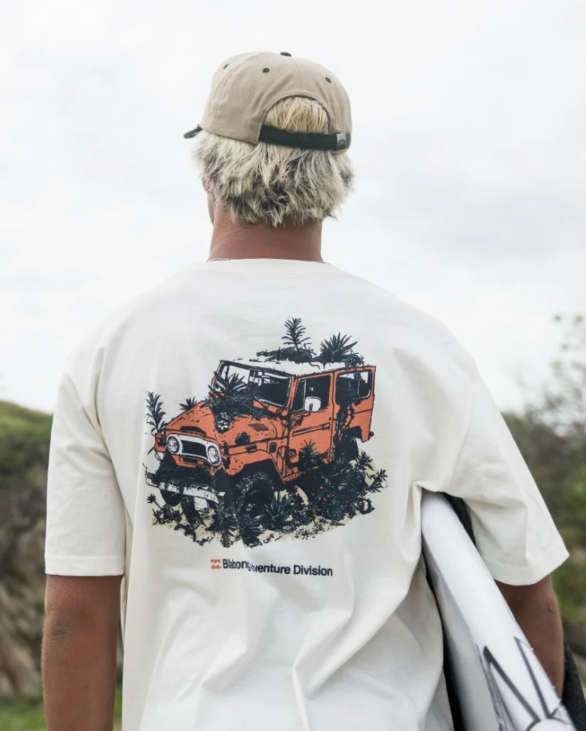 Billabong Men’s Abandon A/Div Tee  Off White 