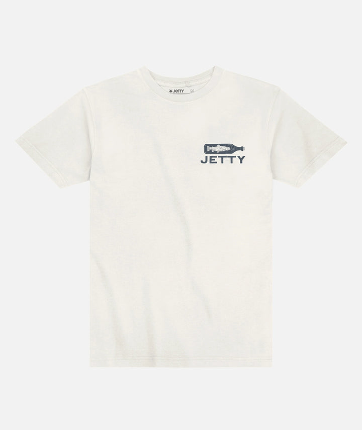 Jetty Men’s Bottle Service Tee - White 1