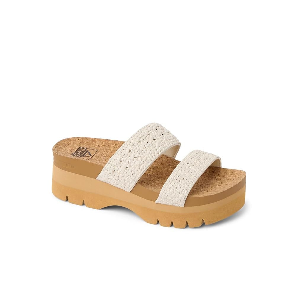 Reef Women's Cushion Vista Higher Sandal - Vintage Tan Textile 