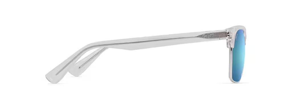 Maui Jim Kawika XL Polarized Sunglasses - Shiny Crystal/Blue Hawaii 2