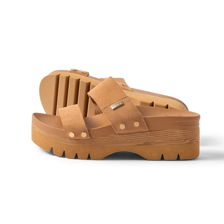 Reef Women’s Vista Higher Cleo Sandal - Tan Suede 5