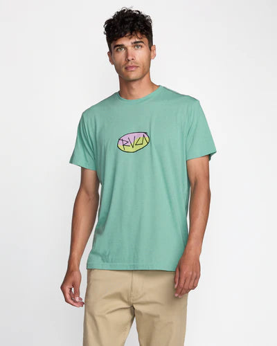 RVCA Men's Balance Skratch Tee - Bottle Green 