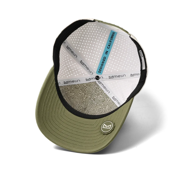 Melin Odysea Stacked Hydro Performance Hat - Moonbeam/Burnt Olive 4