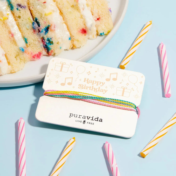 Pura Vida Happy Birthday Bracelet Card 5