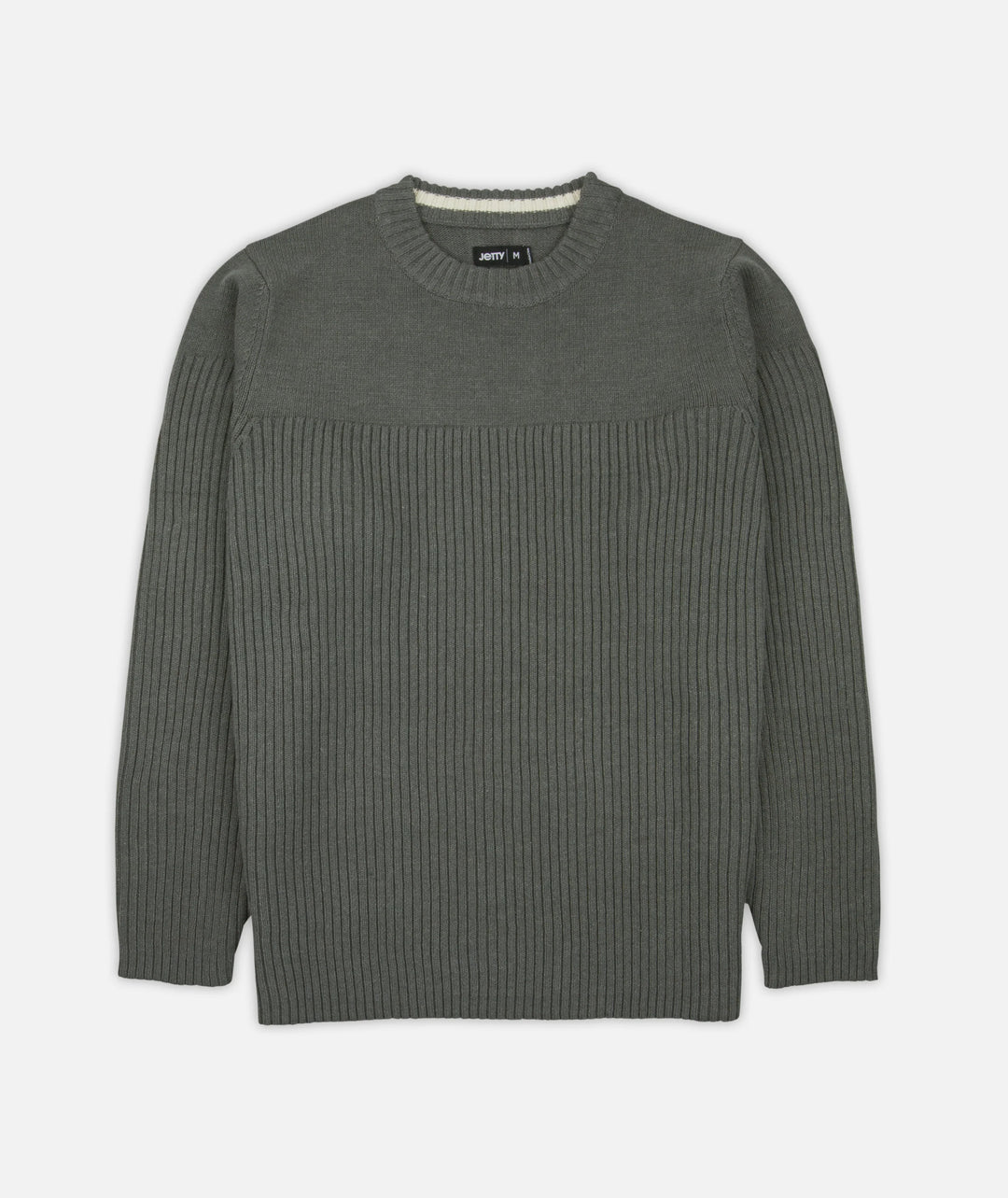 Jetty Men's Knox Rib Sweater - Charcoal