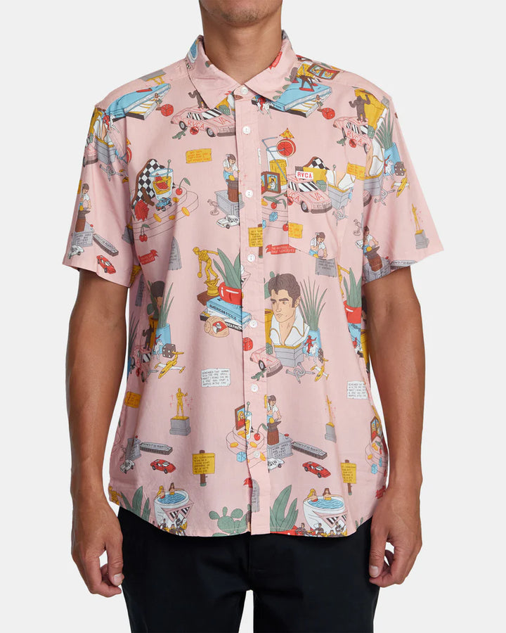 RVCA Men’s Luke P Button Up Shirt