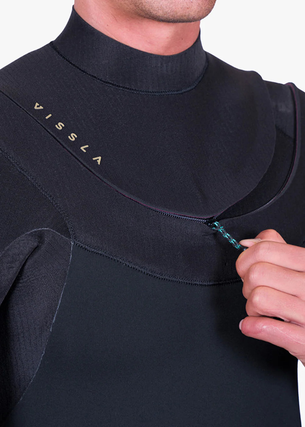 Vissla Men's New Seas 4-3 U-Zip Wetsuit - Black 2 4