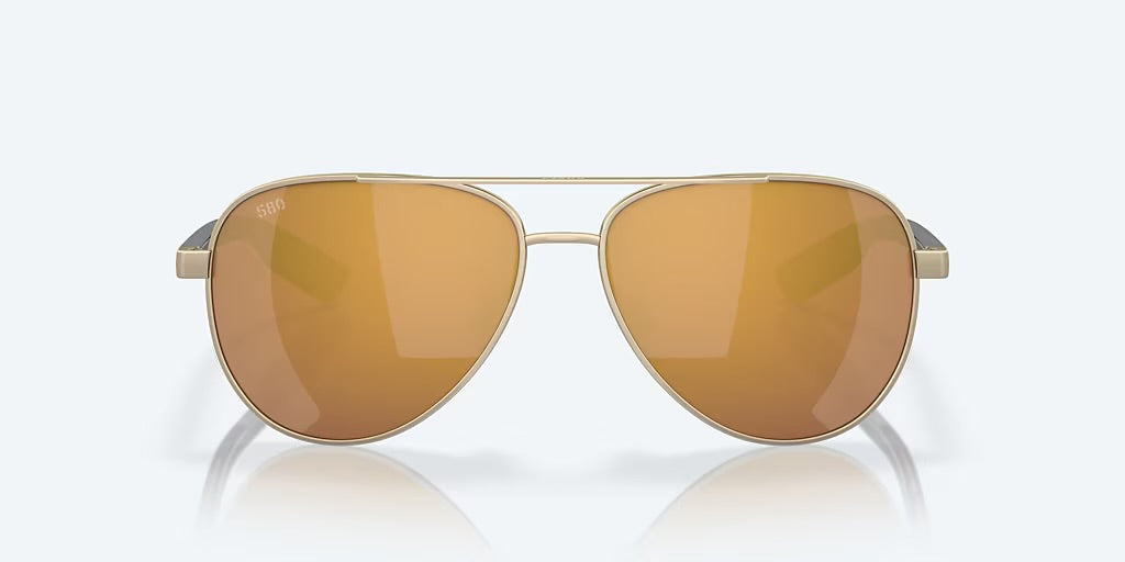 Costa Peli 580G Sunglasses - Brushed Gold/Gold Mirror 1