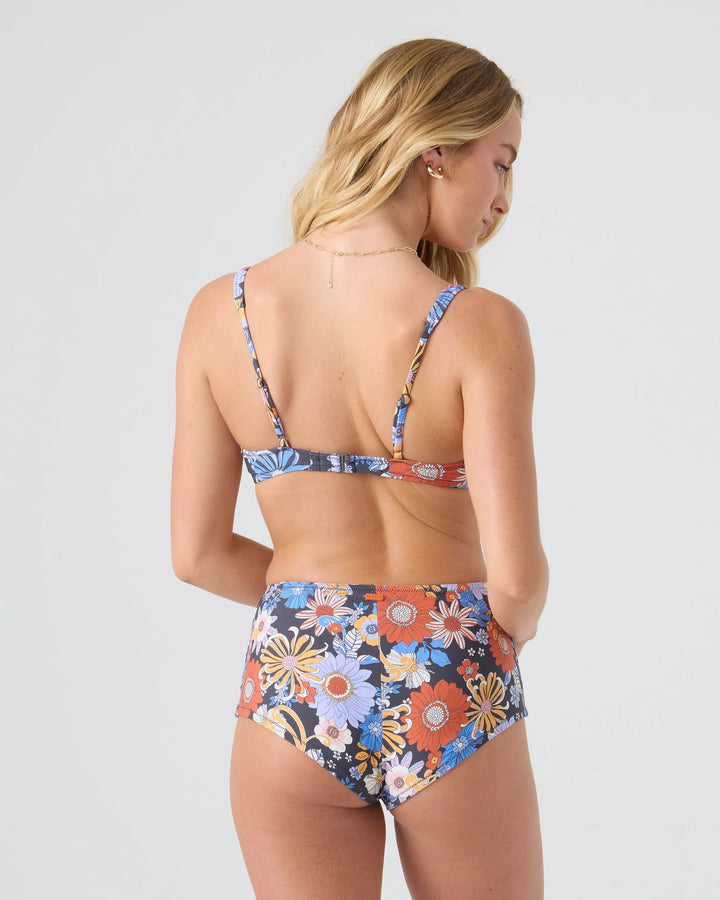 Roxy Women’s Soul Flower Scoop Bralette Top - Gray Combo 5