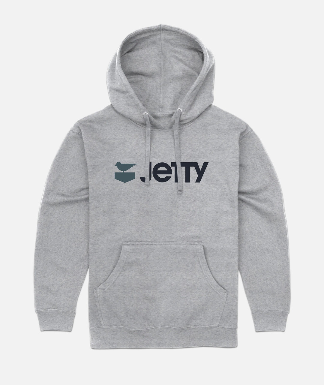 Jetty Men's Otis Logo Hoodie - Heather Grey 