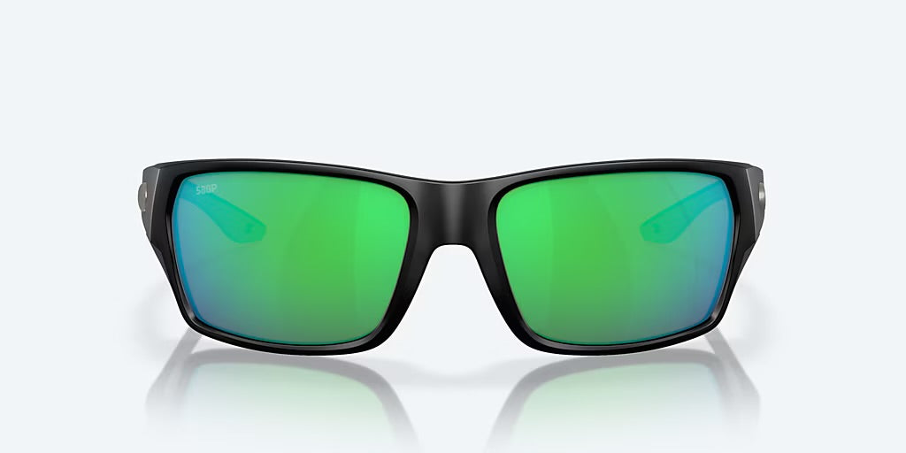 Costa Tailfin 580G Sunglasses - Matte Black/Green Mirror 580G 1