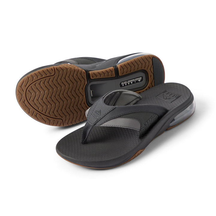 Reef Men’s Fanning + Sandal - Black/Gum 2