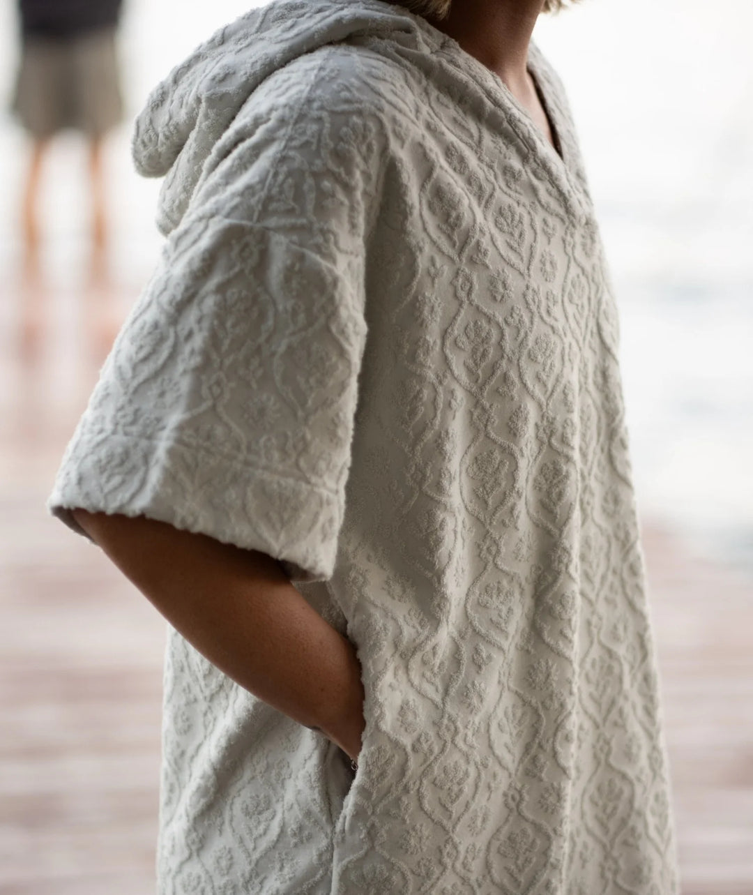 Jetty Women’s Cornwall Jacquard Terry Dress - Fog 1