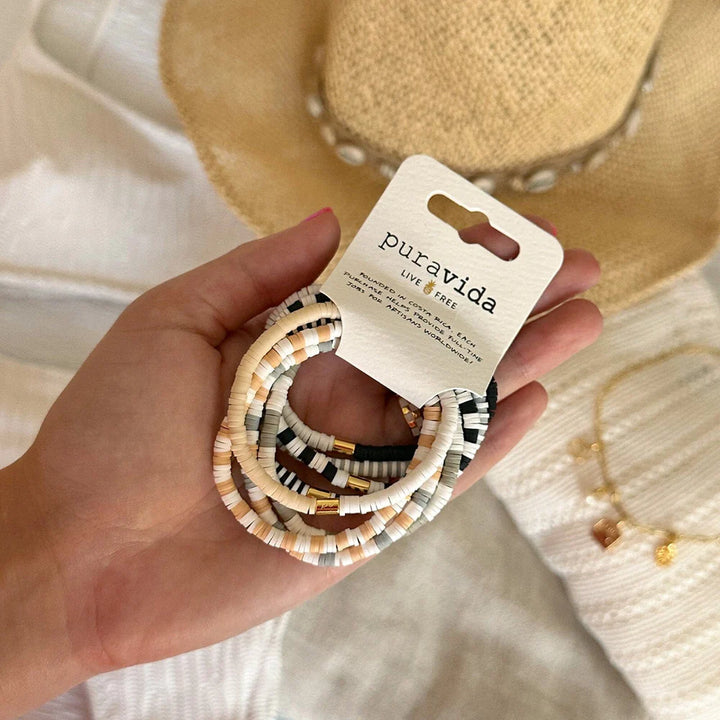 Pura Vida Vacation Vibes Stretch Bracelet Set