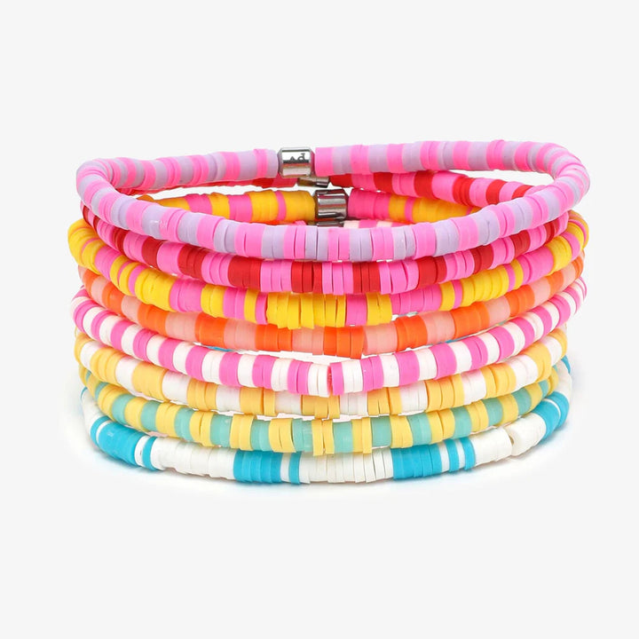 Vacation Vibes Stretch Bracelet Set of 8 | SoHa Surf Shop